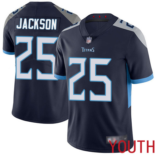 Tennessee Titans Limited Navy Blue Youth Adoree  Jackson Home Jersey NFL Football #25 Vapor Untouchable->youth nfl jersey->Youth Jersey